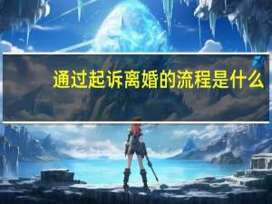 通过起诉离婚的流程是什么