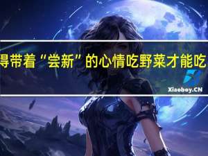 逛吃贵州丨到了贵州得带着“尝新”的心情吃野菜才能吃出乐趣和滋 到底什么情况嘞