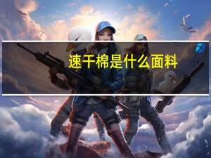 速干棉是什么面料