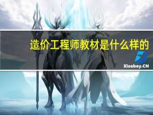 造价工程师教材是什么样的