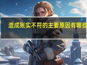 造成账实不符的主要原因有哪些呀