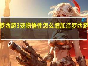 造梦西游3宠物悟性怎么增加 造梦西游3小龙女