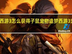 造梦西游3怎么获得子鼠宠物 造梦西游3宠物怎么抓