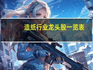 造纸行业龙头股一览表