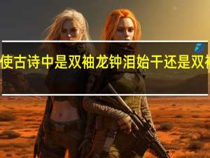 逢入京使古诗中是双袖龙钟泪始干还是双袖龙钟泪不干