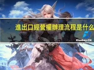 進出口經營權辦理流程是什么