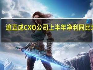 逾五成CXO公司上半年净利同比增长
