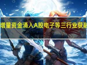 逾400亿元增量资金涌入A股电子等三行业获融资客大手笔加仓