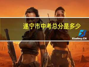 遂宁市中考总分是多少