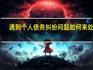 遇到个人债务纠纷问题如何来处理