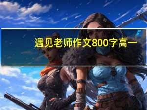 遇见老师作文800字高一（遇见老师作文800字）