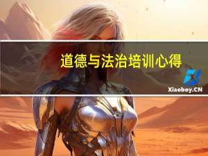 道德与法治培训心得