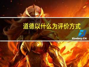 道德以什么为评价方式