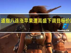 道指八连涨 苹果遭高盛下调目标价跌近2%