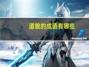 道貌的成语有哪些