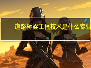 道路桥梁工程技术是什么专业