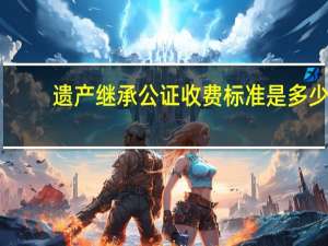遗产继承公证收费标准是多少