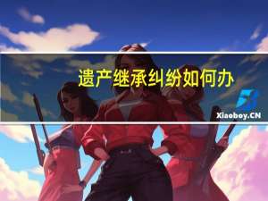 遗产继承纠纷如何办