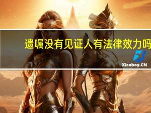 遗嘱没有见证人有法律效力吗