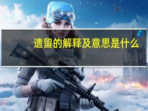 遗留的解释及意思是什么