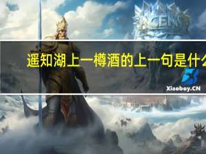 遥知湖上一樽酒的上一句是什么