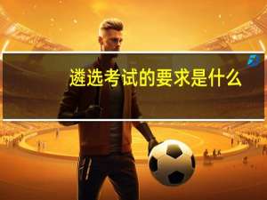 遴选考试的要求是什么
