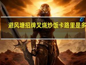 避风塘 招牌叉烧炒饭卡路里是多少