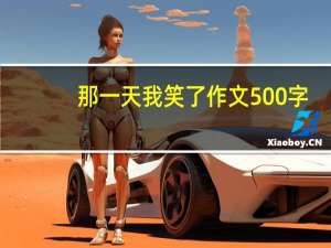那一天我笑了作文500字（那一天我笑了）