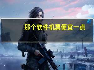 那个软件机票便宜一点