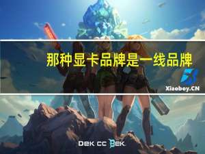 那种显卡品牌是一线品牌
