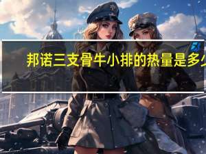 邦诺 三支骨牛小排的热量是多少