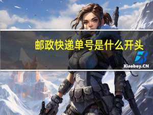 邮政快递单号是什么开头
