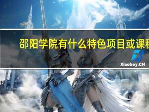 邵阳学院有什么特色项目或课程