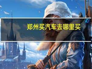 郑州买汽车去哪里买