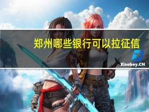 郑州哪些银行可以拉征信