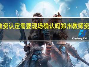 郑州教资认定需要现场确认吗 郑州教师资格认定中心