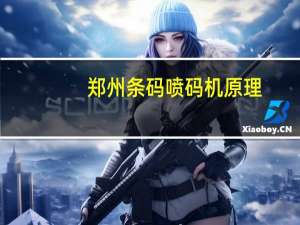 郑州条码喷码机原理