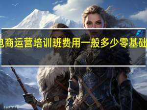 郑州电商运营培训班费用一般多少 零基础电商培训班