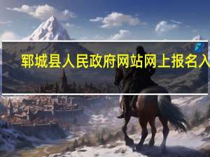 郓城县人民政府网站网上报名入口（郓城县人民政府网）
