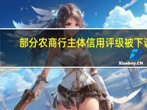 部分农商行主体信用评级被下调