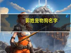 郭姓宠物狗名字