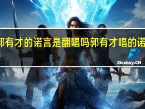 郭有才的诺言是翻唱吗 郭有才唱的诺言歌曲