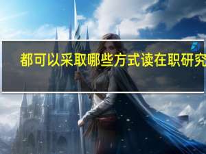 都可以采取哪些方式读在职研究生