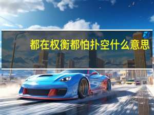 都在权衡都怕扑空什么意思