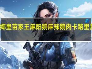 鄊里苗家王 麻阳鹅 麻辣鹅肉卡路里是多少