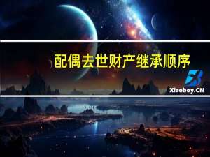 配偶去世财产继承顺序