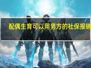 配偶生育可以用男方的社保报销吗