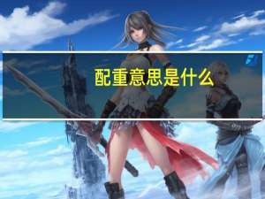 配重意思是什么