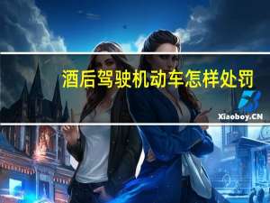 酒后驾驶机动车怎样处罚