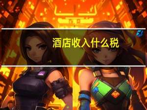 酒店收入什么税